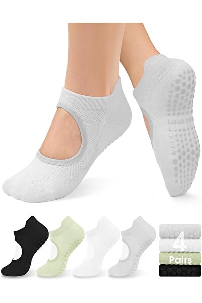 GENERAL Pilates Socks for Women Anti-Slip with Grips from Yogi, Socks with Gr...
