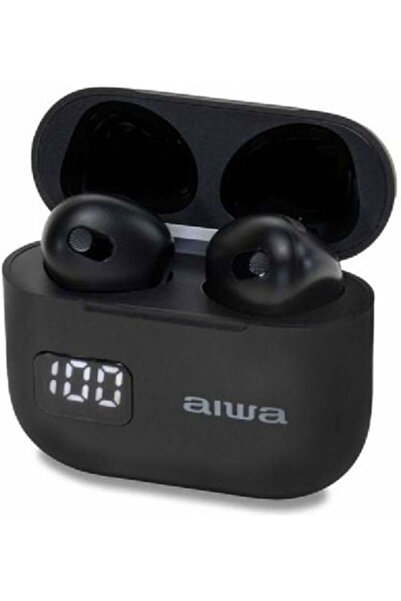 Aiwa EBTW-100 Ακουστικά Bluetooth Handsfree με Θήκη Φόρτισης Μαύρα