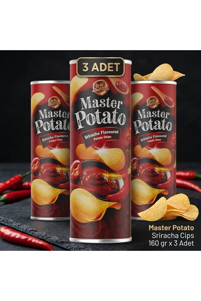 Master Potato Sriracha Cips 160 gr 3 Adet