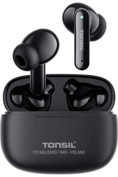 Tonsil T55BT Pro Ενδοωτικά Ακουστικά Bluetooth Handsfree Μαύρα