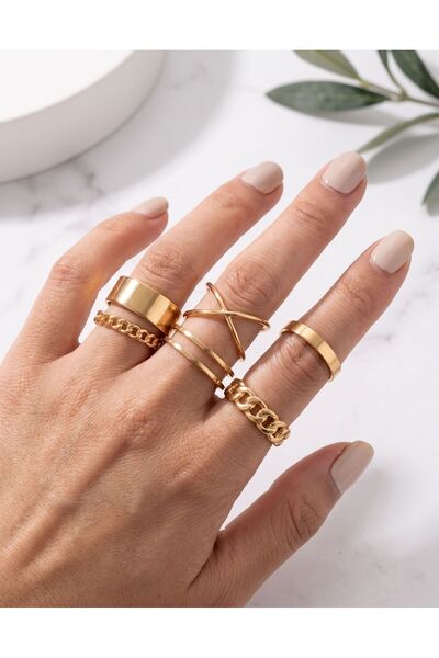 Ervalina 7-Piece Ring and Joint Ring Set