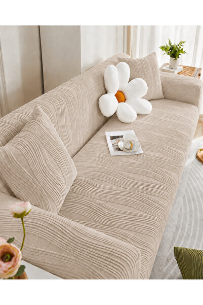 uzhanem Lycra Stretch Elastic Flexible Washable Three-Seater Sofa Cover / Sof...