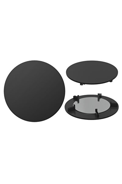 Granitan Masca Chiuveta, Granitan, Negru, Rotunda, 10 cm, Capac Scurgere