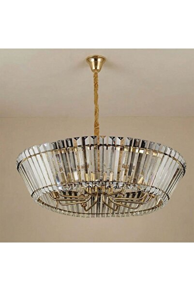 Danube Home Maeve 10 Lights Crystal Chandelier 75cm - Gold, Dining Room Chand...