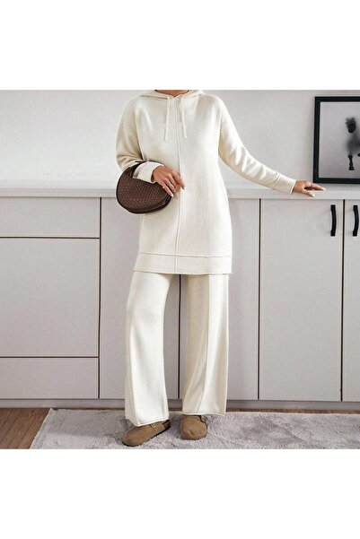 STF MODA Modest Two Piece Set - Ecru - Long