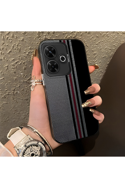 CHICASELUX حافظة صلبة بنمط شريط عمودي أنيق وعالي الجودة متوافقة مع Poco M6 4G...