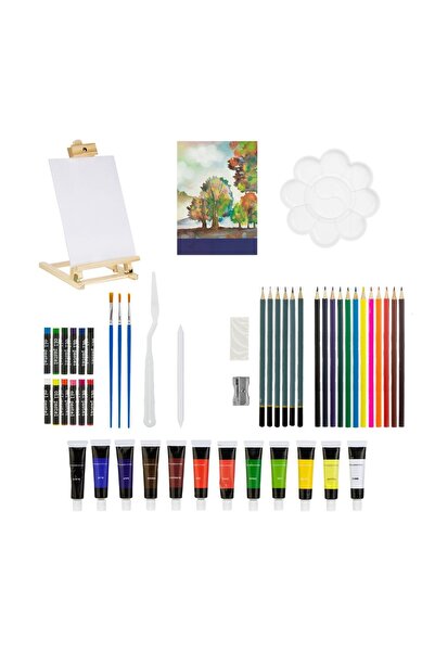 OEM Șevalet pentru pictură și activități creative – culori pastel, șevalet