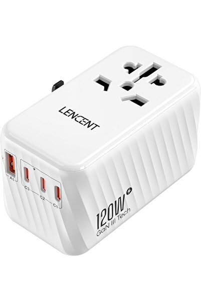 GENERAL Linsent Travel Adapter Global Universal Fast Charger Gan 100W Univers...