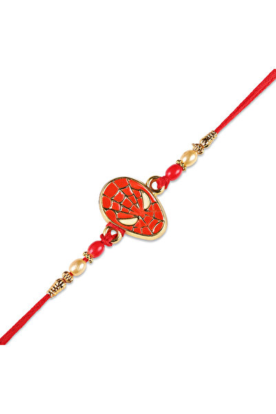 MADHOOR Rakhi Spiderman Golden Red