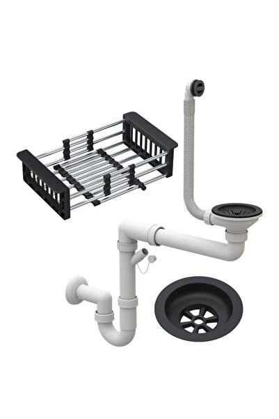 Granitan Sifon Negru Cos Telescopic pentru Chiuveta – Solutie Completa si Pra...