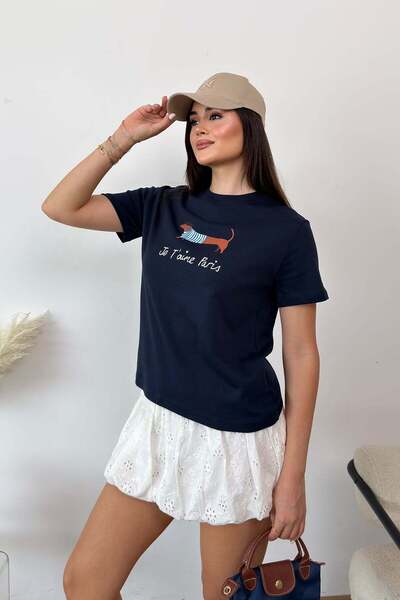 GİYSA T-Shirts - Dark blue - Regular fit