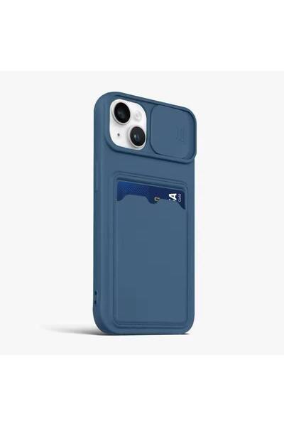 RS STORE غطاء كاميرا ومحفظة iPhone - Iphone 15 - Blue