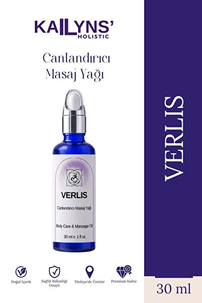 Verlis Canlandırıcı Vücut Bakım ve Masaj Yağı Bitkisel İçerikli 30 ml
