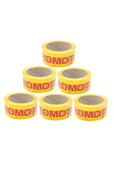 EVOBOX Pachet: 6 bucăți benzi adezive PROMOȚIE, Silențioase, 48 mm/60 Metri, ...