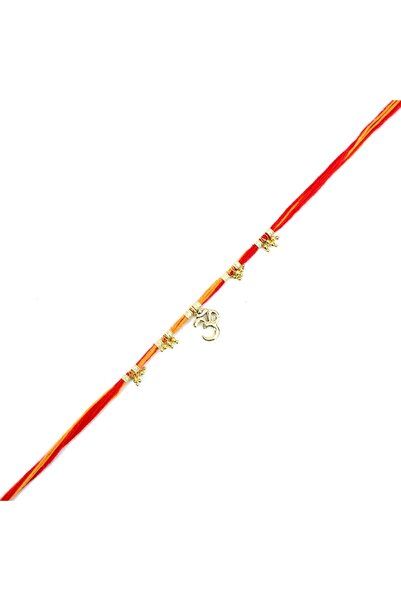 MADHOOR Rakhi OM Red Yellow