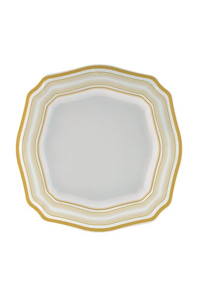 Danube Home Leira Moments Melamine Dinner Plate – 28cm, Gold, Loose Crockery