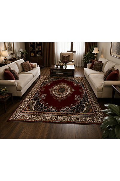 N.zone Hajrane Luxury Oriental Classic Design Rugs with Elegant Decorative Pa...
