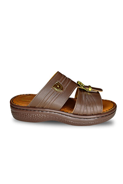 Huskswear Comfortable Home Slippers, Coffee Color, Size 45, Model 25Cf3103