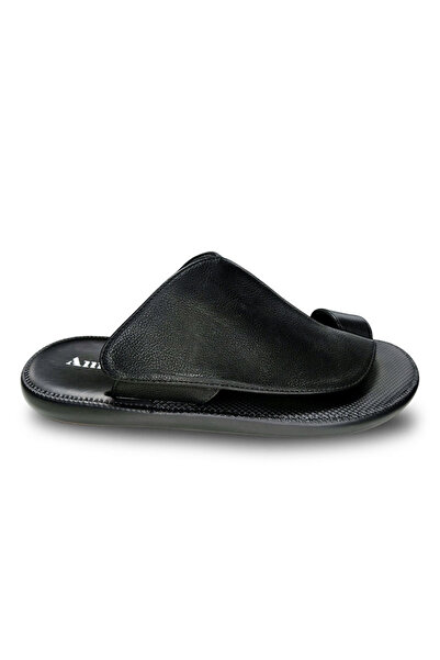 Huskswear Comfortable Home Slippers, Black Color, Size 45, Model Mg167