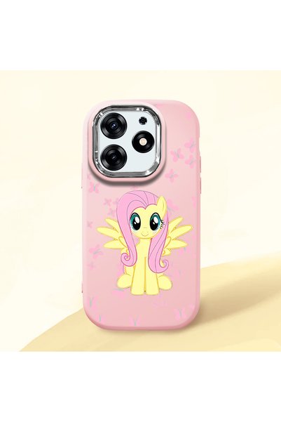 ucuc Tecno Spark 10 Pro(Ki7) Compatible Shock-Absorbing Camera Protected Pink...