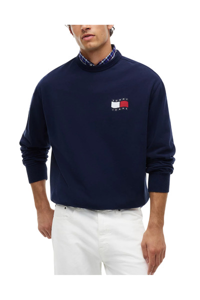 Tommy Hilfiger Ανδρικό Φούτερ Navy Μπλε Tommy Jeans DM0DM23590-C1G