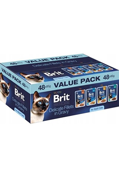 Brit Fileuri delicate în sos pentru pisici adulte, hrană umedă pentru pisici ...