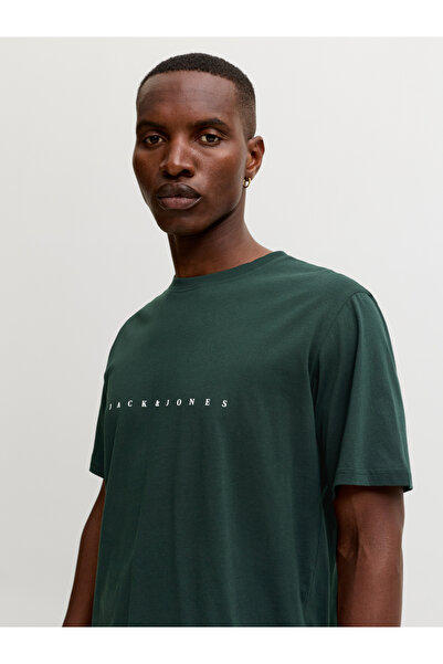 Jack & Jones Dark Green Regular Fit Short Sleeve T-Shirt