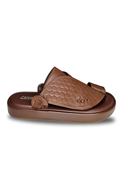 Huskswear Comfortable Home Slippers, Coffee Color, Size 44, Model 25Cf204