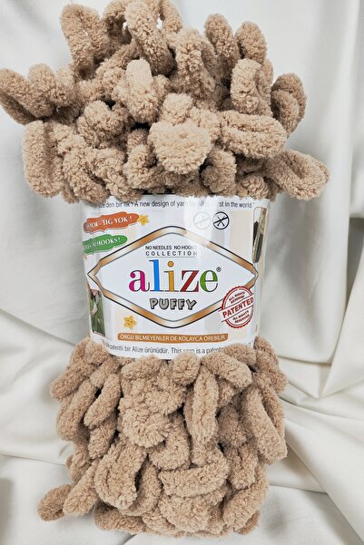 Alize Puffy Bej Fir de tricotat manual 100gr. 9mt. (Pachet de 5) - Culoare: 262