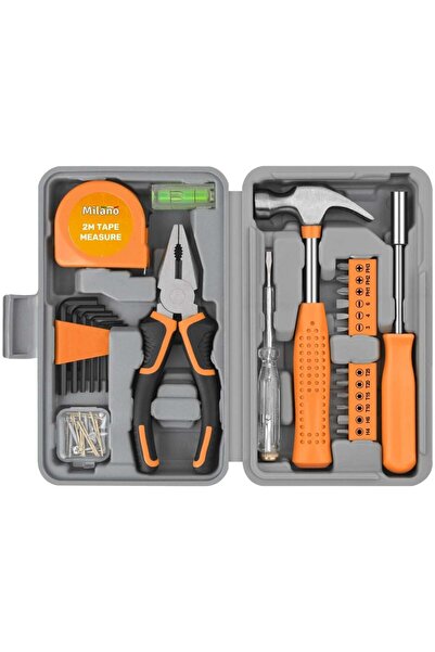 Milano EZ 55Pc Diy Household Tool Set, Complete Home Repair Kit With Screwdri...