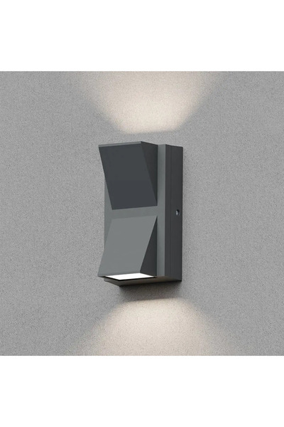 Otto Corp de iluminat exterior WL-1104, 6W COB, 3000K, IP54, Aluminiu, Negru