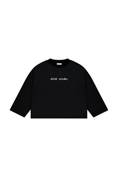 lethestudios Soleil Interieur Baskılı Uzun Kollu Basic T-Shirt