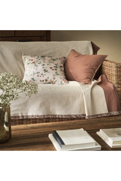 Gofis Home Ρουκία 269 Εκρού - Καφέ Πέτρα Διθέσιο 180x250 εκ.