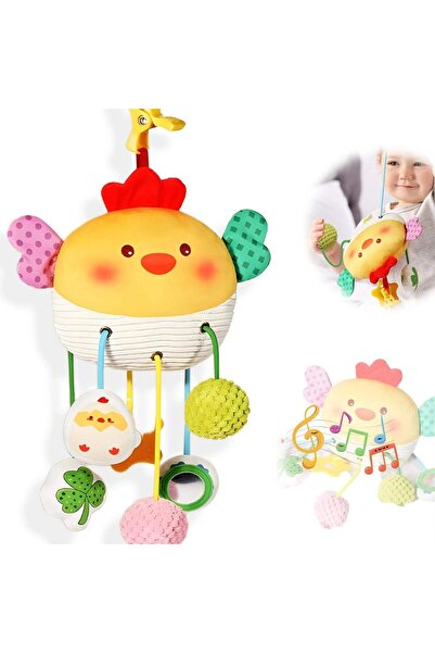 Zigver Baby Crib Hanging Rattles Plush Toys Newborn Sensory Toys