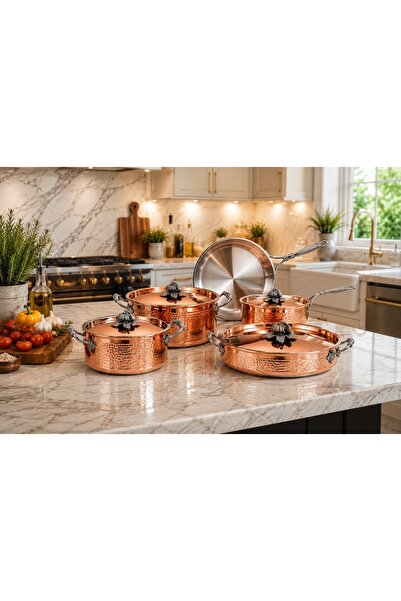 Pink&More Maison Chef 3 Katmanlı 9 Parça Tencere seti