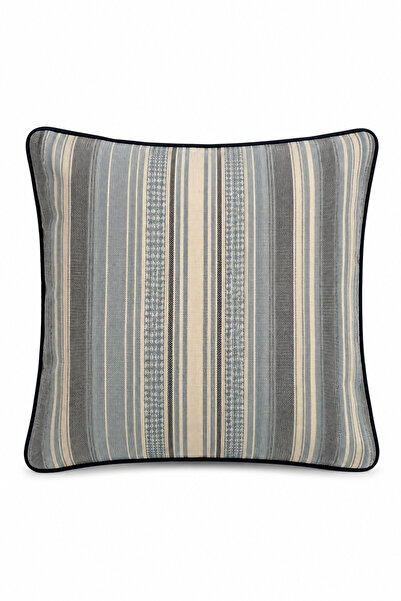 MODA CERO غطاء وسادة مخطط 45x45 سم قطن