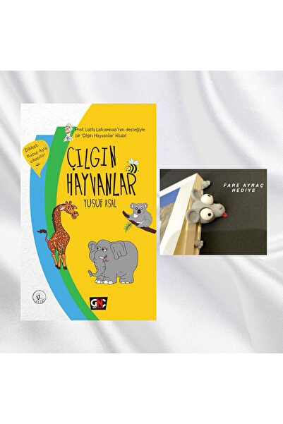 Genç Nesil ÇILGIN HAYVANLAR / CİLTLİ / KAFASI SIKIŞAN FARE FİGÜRLÜ KİTAP AYRA...
