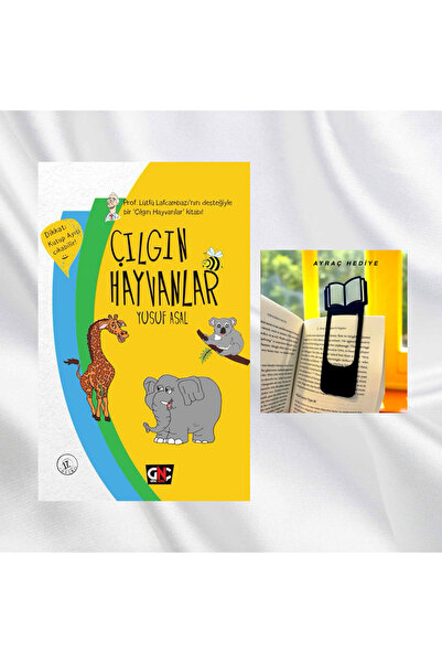 Genç Nesil ÇILGIN HAYVANLAR / CİLTLİ / KİTAP FİGÜRLÜ KİTAP AYRACI HEDİYE