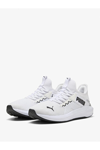 Puma White Softride Enzo 5 Slip Tech Running Shoes