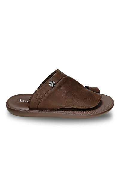 Huskswear Comfortable Home Slippers, Coffee Color, Size 41, Model Mg165