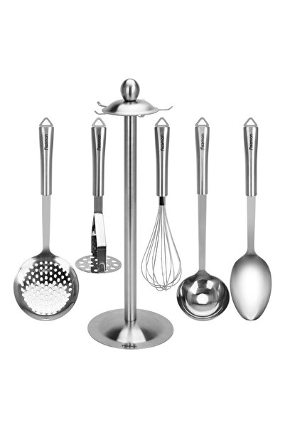 Fissman Kitchen Tools Set Bergamo 6 Pieces. (stainless Steel) 1210, Silver, T...