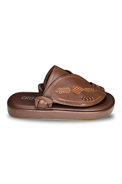 Huskswear Comfortable Home Slippers, Brown Color, Size 44, Model 25Cf201
