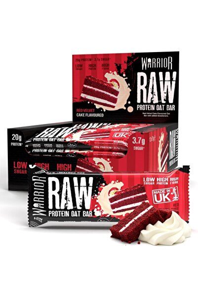 warrior RAW Protein Bars 12 x 75g High Protein Oat Flapjack Snack 20g Protein...