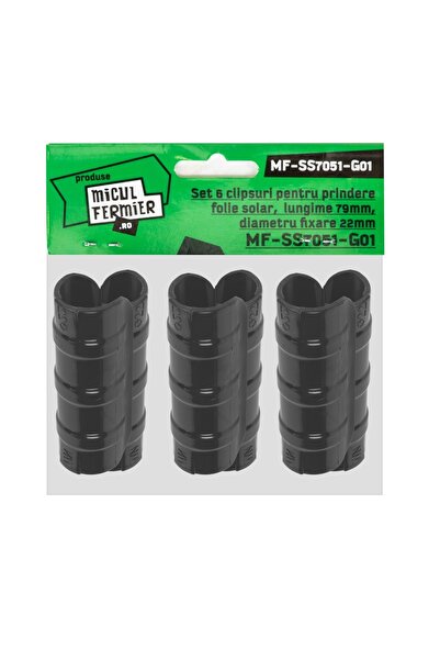 micul fermier Set de 6 cleme pentru fixarea foliei solare, lungime 79mm, diam...