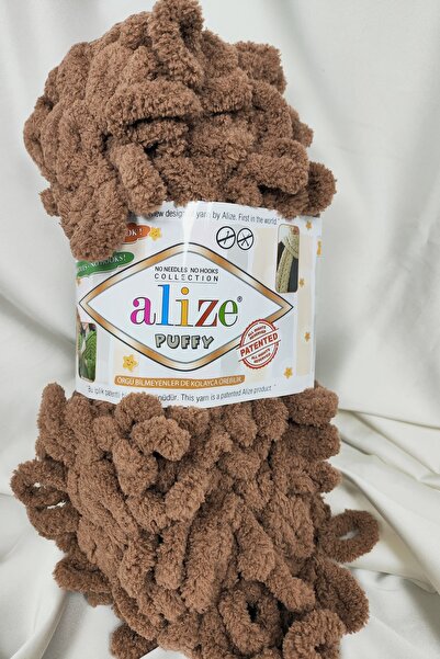 Alize Puffy Open Earth Fir de tricotat manual 100gr. 9mt. (Pachet de 5) - Cul...