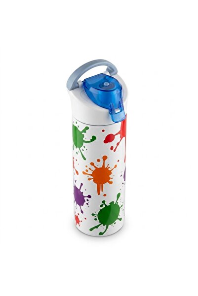 PRYON Colorful Patterned Sports and School Water Bottle - Leak-Proof Water Bo...