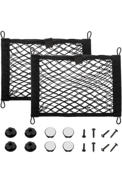 Morvena Picks Plasa elastica de depozitare a portbagajului auto din 2 bucati,...