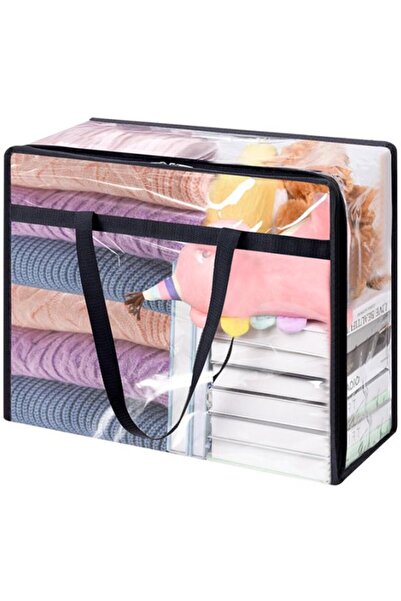 Morvena Picks Saci de depozitare haine transparente 60L, plastic PVC pliabile...
