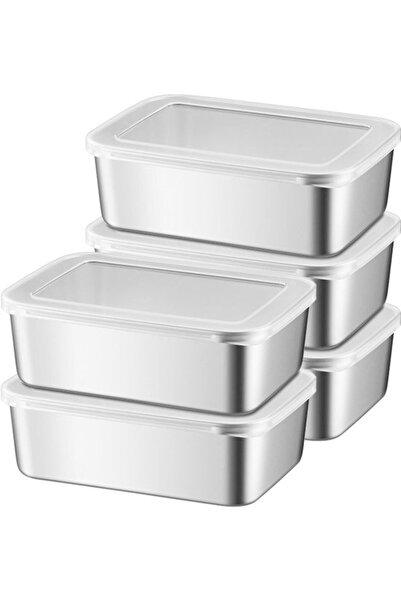 Morvena Picks Recipiente de depozitare a alimentelor din 5 bucăți cu capace: ...