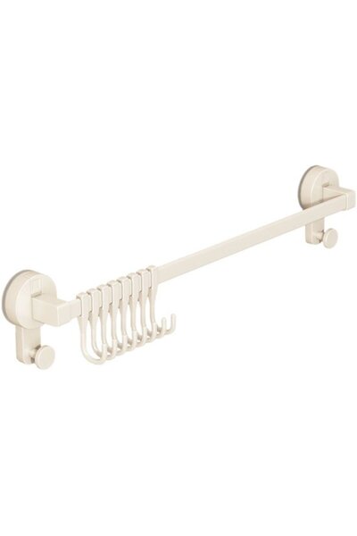 Morvena Picks Suport pentru ustensile de bucătărie alb, 40 cm, montat pe pere...